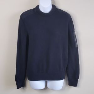 Navy Arm Pocket Sweater
